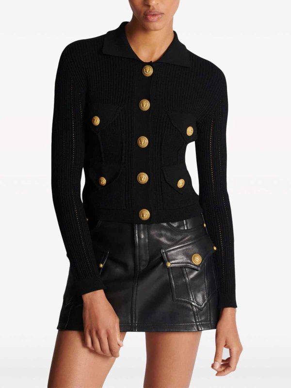 Balmain buy online カーディガン - 黒