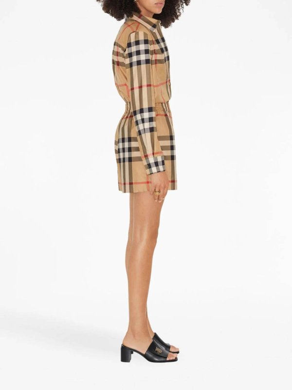 The Best Shops BURBERRY: shorts - Check-Pattern Shorts