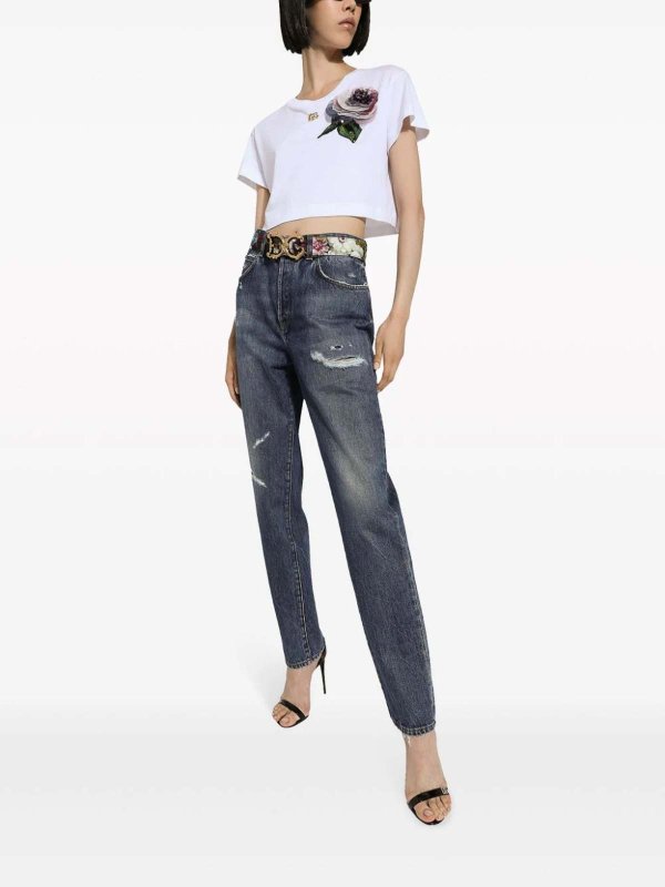 The Best Shops DOLCE & GABBANA: Straight Leg Jeans - Straight Leg Jeans