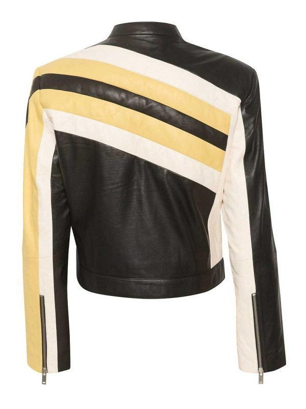 GESTUZ: Vestes en cuir online - Blouson En Cuir - Bleu