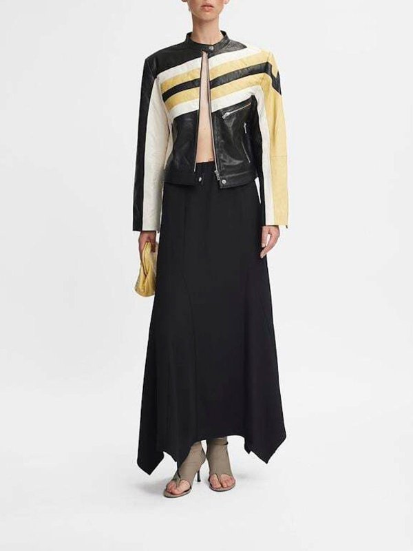 The Best Shops GESTUZ: Vestes en cuir - Blouson En Cuir - Bleu