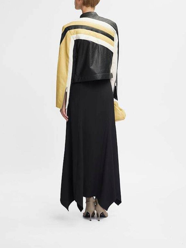 Blouson En Cuir - Bleu shop online: GESTUZ