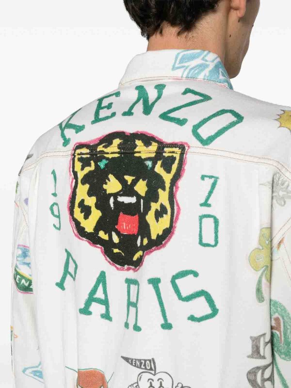 The Best Shops KENZO: casual jackets - Drawn Varsity Jacket