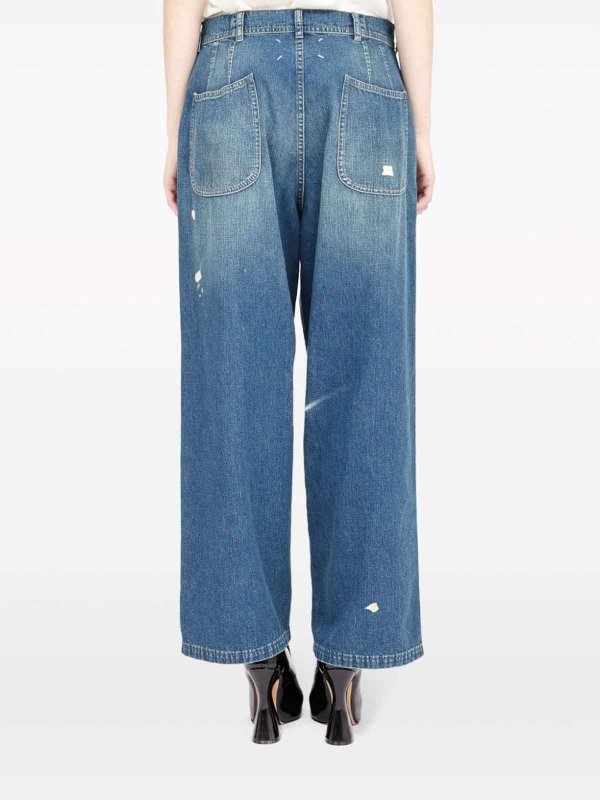 ブーツカットジーンズ - ブルー shop online: Maison Margiela