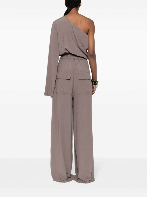 The Best Shops RICK OWENS: jumpsuits - One-Shoulder Jumpsuit