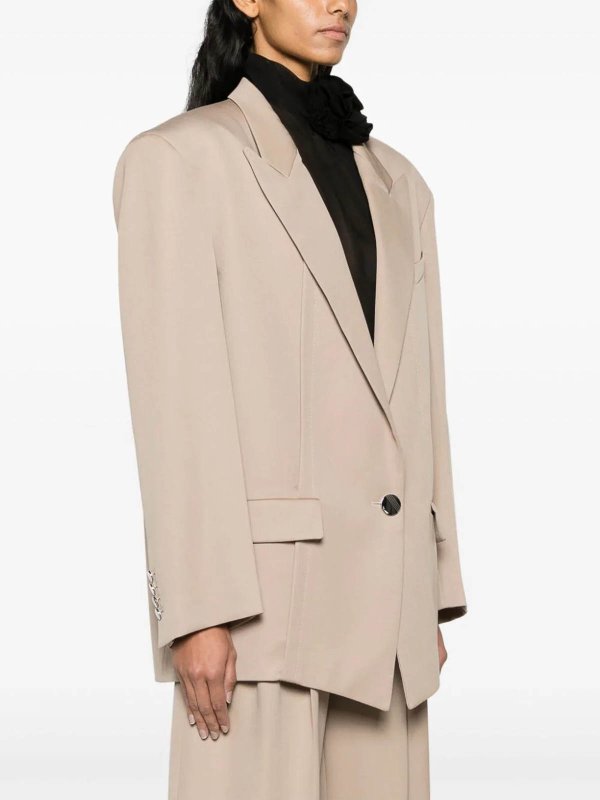 The Attico: giacche blazer online - Modello blazer oversize con revers a lancia