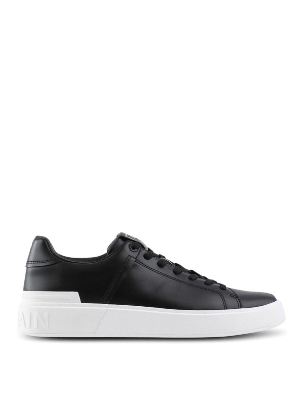 Balmain: tronchetti - Sneakers in pelle
