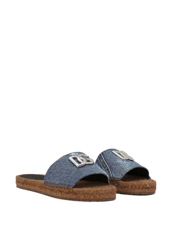 DOLCE & GABBANA: エスパドリーユ online - エスパドリーユ - ダークウォッシュ