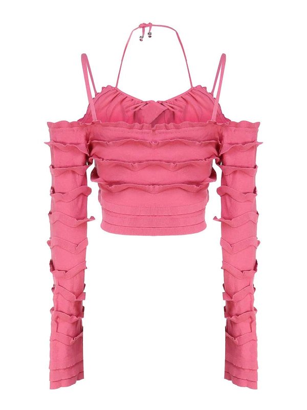 BLUMARINE: Tops y camisetas sin mangas online - Top - Color Carne Y Neutral