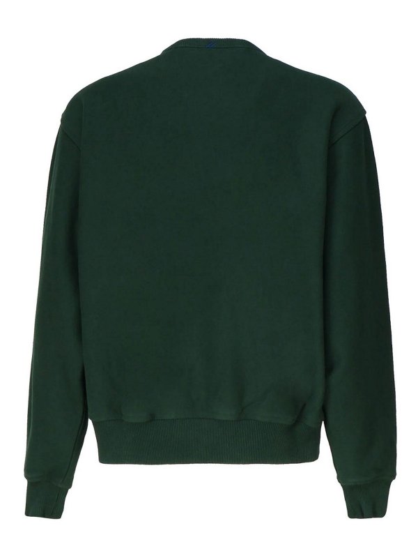 BURBERRY: Sudaderas y suéteres online - Sudadera - Verde Oscuro