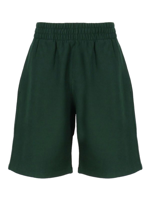 BURBERRY: トラウザーショーツ - ショートパンツ - ダークグリーン