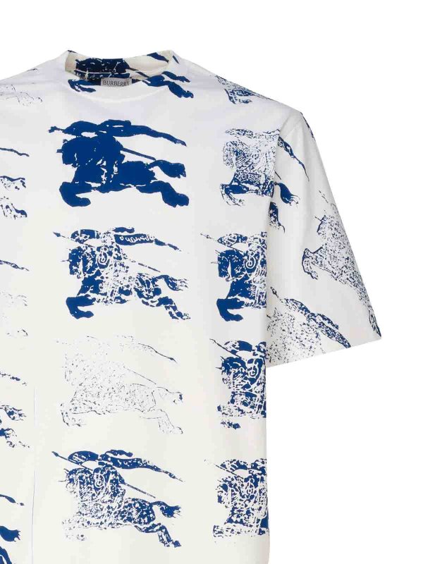 The Best Shops BURBERRY: t-shirts - Cotton T-Shirt With Ekd