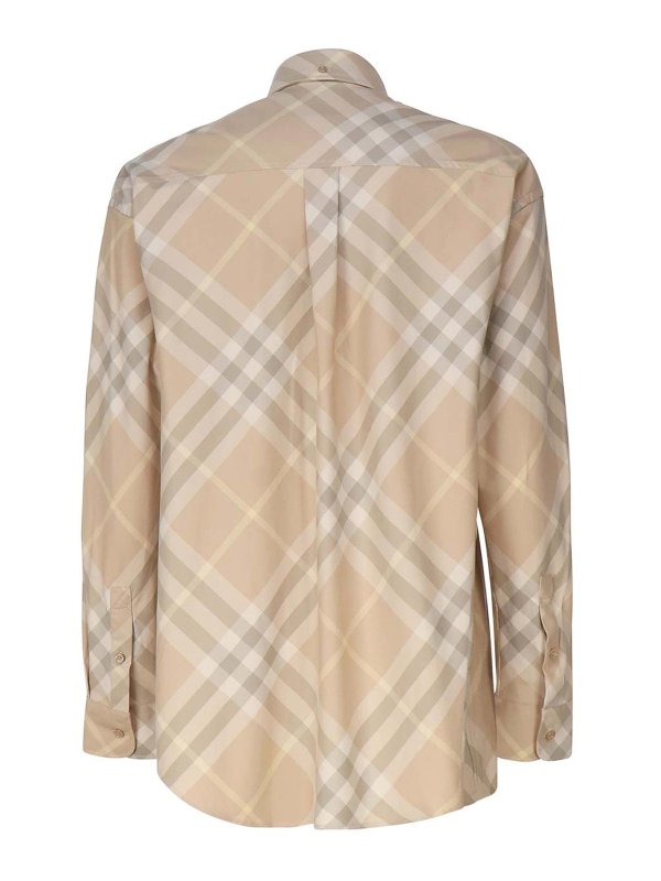 BURBERRY: shirts online - Cotton Check Shirt