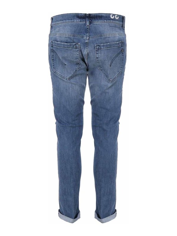 DONDUP: straight leg jeans online - Jeans With Washed Effect Design