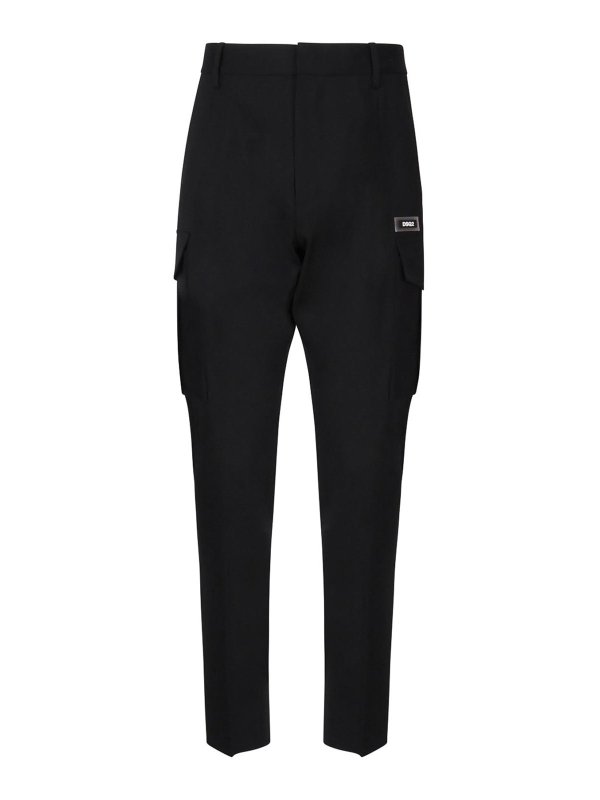 DSQUARED2: casual trousers - Tapered Utility Trousers
