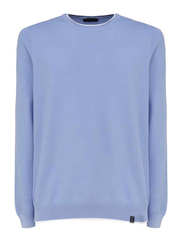 FAY: crew necks - Cotton Sweater With Round Neck