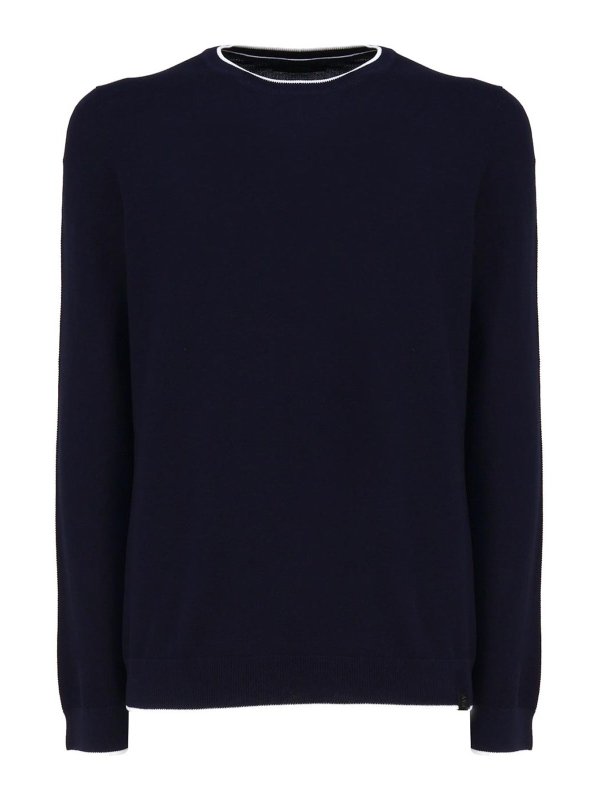 FAY: crew necks - Cotton Sweater With Round Neck