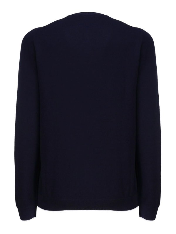 FAY: crew necks online - Cotton Sweater With Round Neck