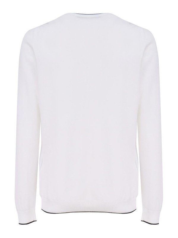 FAY: crew necks online - Cotton Sweater With Round Neck
