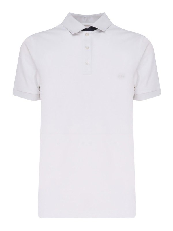 FAY: polo shirts - Slim Fit White Polo