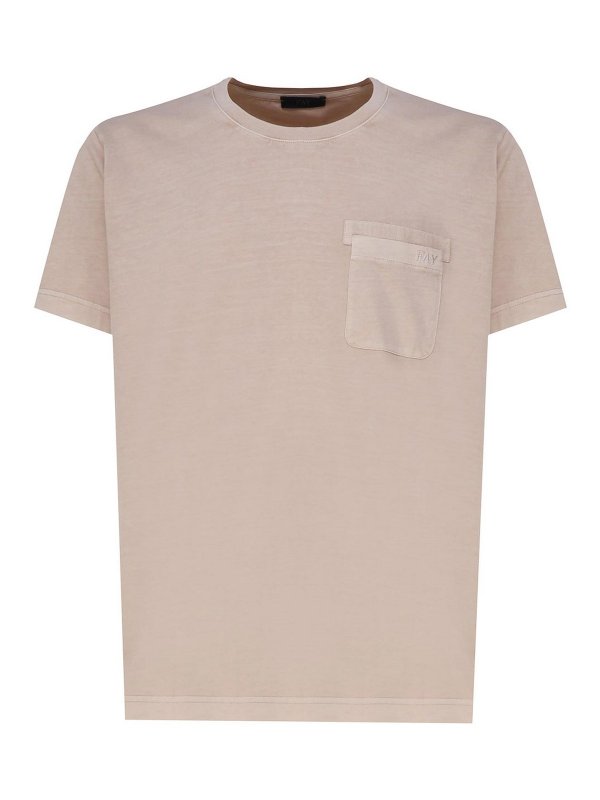 FAY: T-shirts - T-Shirt - Beige