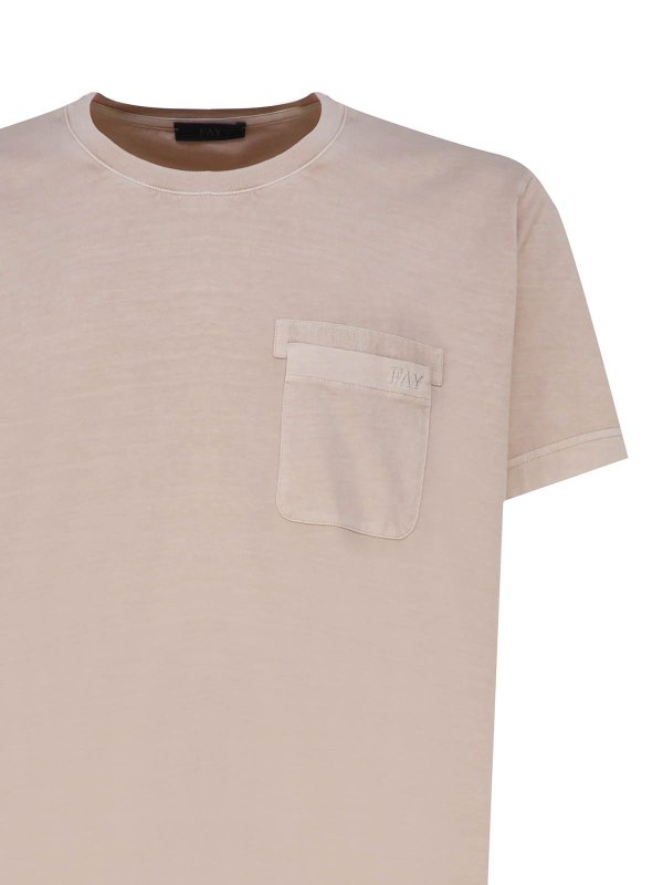 The Best Shops FAY: T-shirts - T-Shirt - Beige