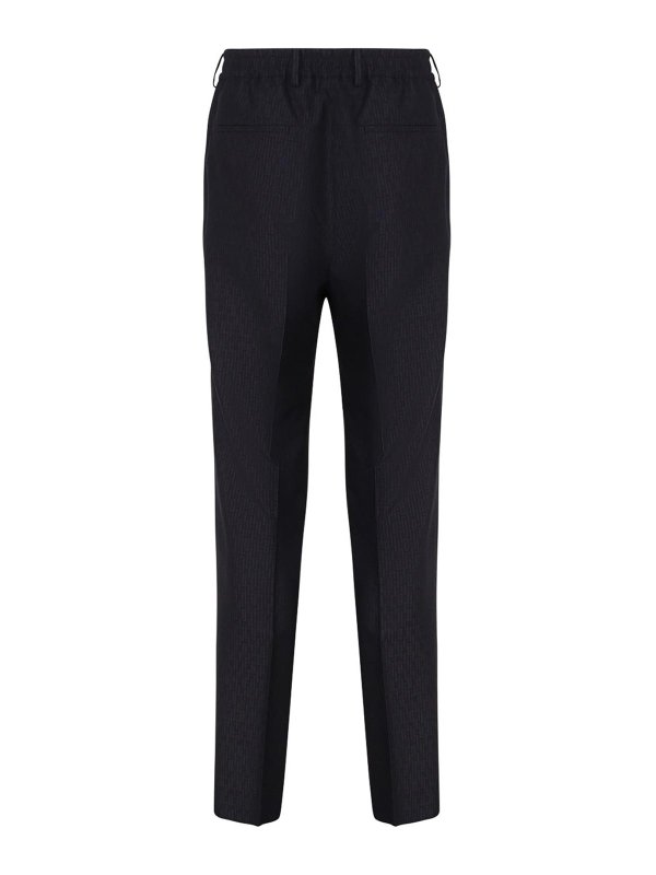 FENDI: casual trousers online - Straight-fit pants elastic jacquard stripes