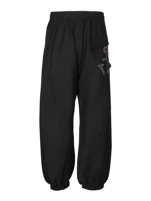 J.W. ANDERSON: スウェットパンツ - トラックスーツ ボトムス - 黒