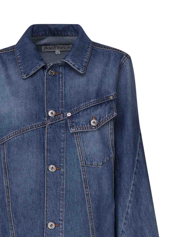 The Best Shops J.W. ANDERSON: casual jackets - Denim Jacket With Logo