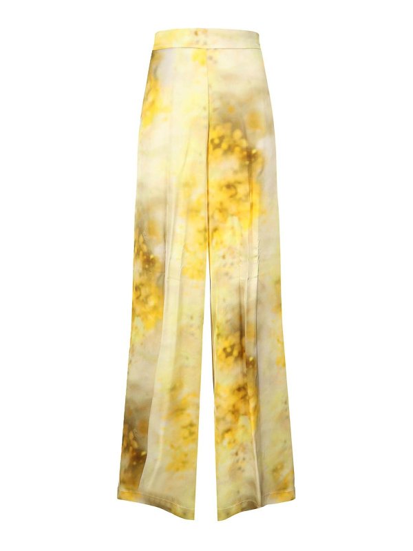 Pinko: casual trousers - Shaded Flower Palazzo Pants