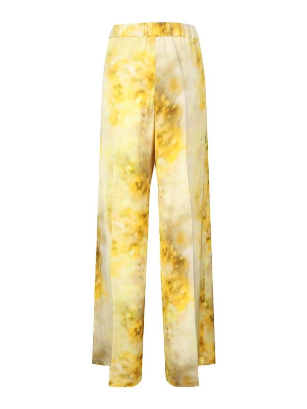 Pinko: casual trousers online - Shaded Flower Palazzo Pants