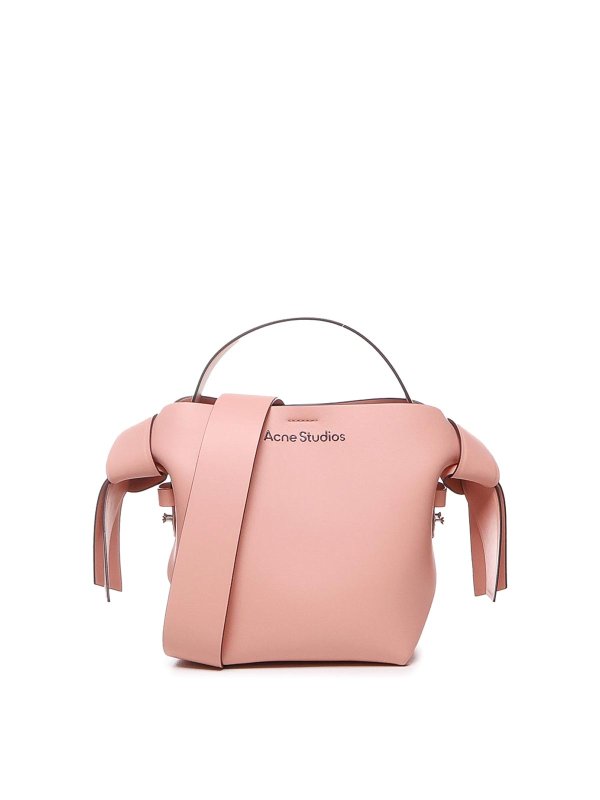 Acne Studios: cross body bags - Mini Musubi Bag In Calfskin