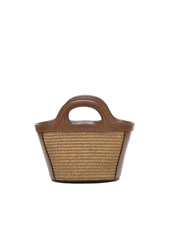 Marni: cross body bags online - Tropicalia Micro Bag Raffia Effect Fabric