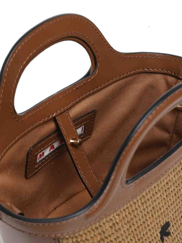 Tropicalia Micro Bag Raffia Effect Fabric shop online: Marni