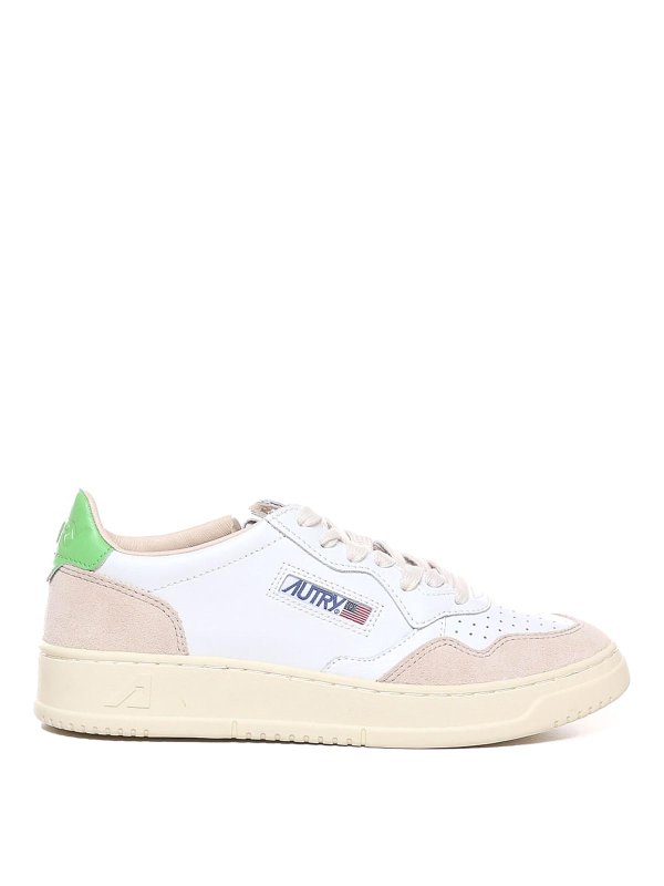 AUTRY: trainers - Medalist Low Sneakers In Leather And Suede