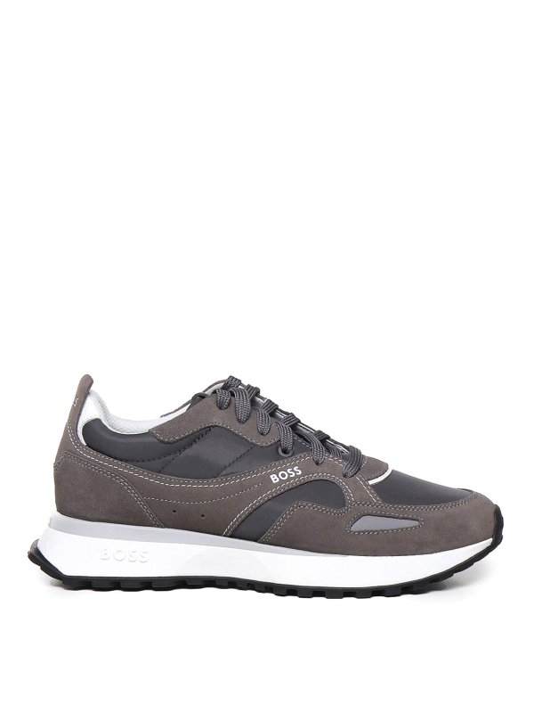 Hugo Boss: Chaussures de sport - Baskets - Gris