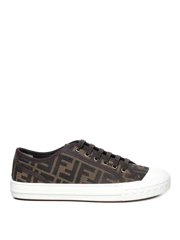 FENDI: trainers - Low Sneakers In Fabric