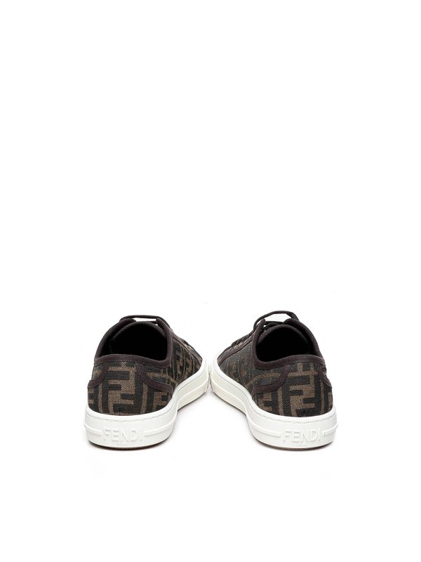 FENDI: trainers online - Low Sneakers In Fabric