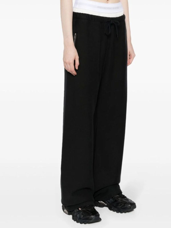 ALEXANDER WANG: tracksuit bottoms online - Elasticated Waist Shorts