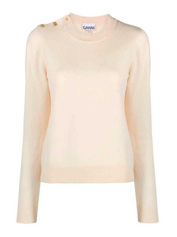 GANNI: t-shirts - T-Shirt With Logo