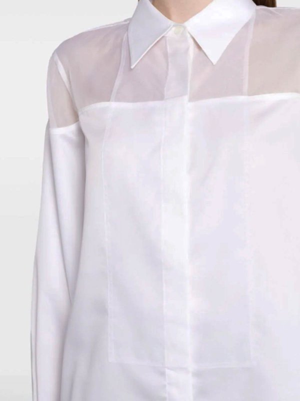 シャツ - 白 shop online: HELMUT LANG