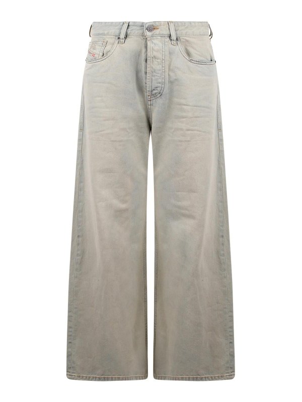 DIESEL: Jeans évasés - Jean Bootcut - Gris