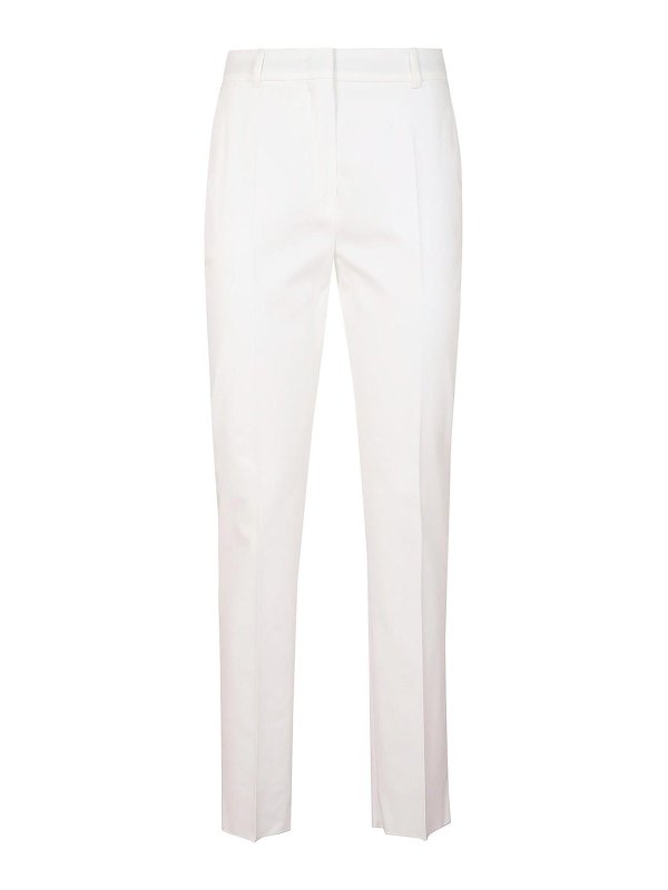 Max Mara: カジュアルトラウザー - カジュアルパンツ - 白