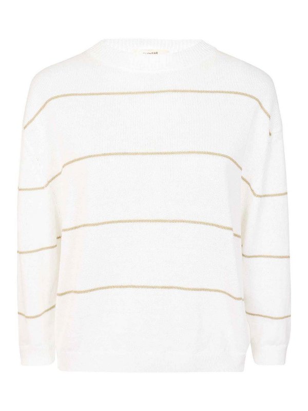 ZANONE: U-Boot-Ausschnitt - U-Boot-Pullover - Weiß