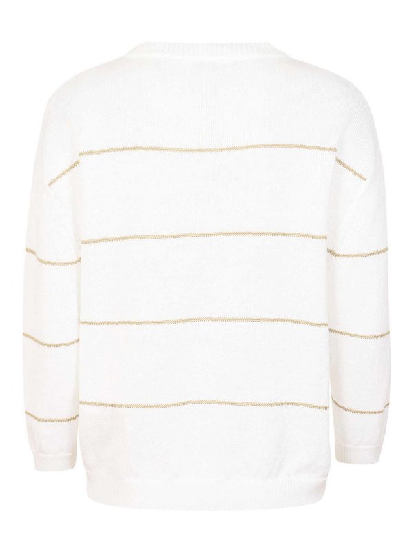 ZANONE: U-Boot-Ausschnitt online - U-Boot-Pullover - Weiß