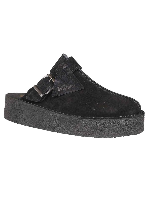 CLARKS: mules shoes online - Leather mules