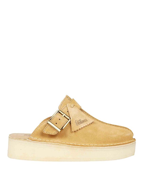 CLARKS: sabot - Sabot in pelle