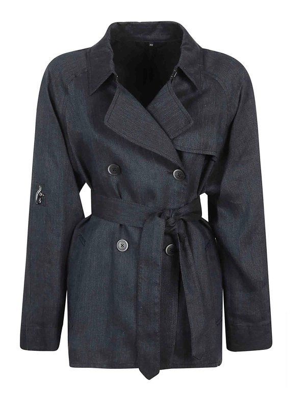 FAY: Trenchcoats - Trenchcoat - Helles Jeansblau