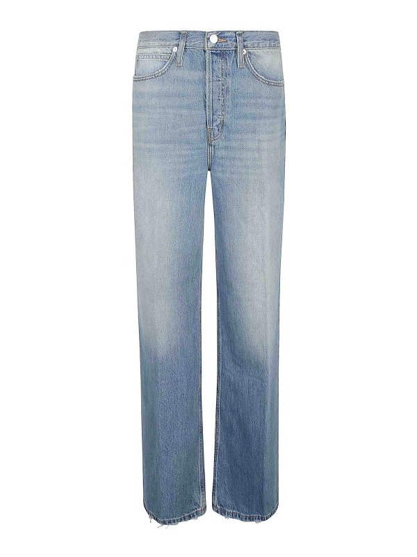 Frame: straight leg jeans - Denim Button Fastening Pants