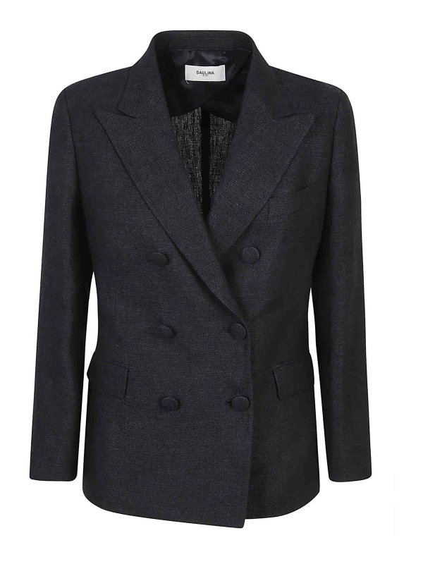 SAULINA: ブレザー - ブレザー - ブルー